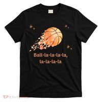 Funny Basketball Christmas Xmas Holiday Hoops Ball La La T-Shirt thumb 0