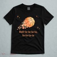 Funny Basketball Christmas Xmas Holiday Hoops Ball La La T-Shirt thumb 5