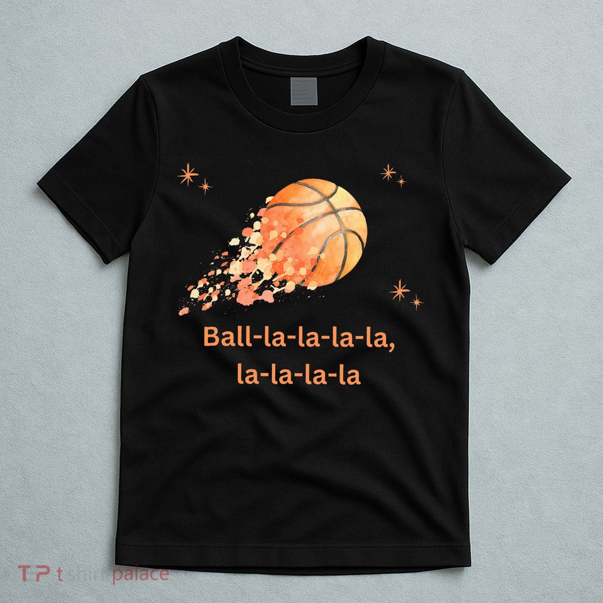 Funny Basketball Christmas Xmas Holiday Hoops Ball La La T-Shirt