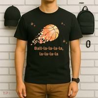 Funny Basketball Christmas Xmas Holiday Hoops Ball La La T-Shirt thumb 6