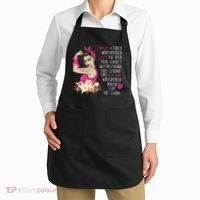 Fight Breast Cancer Quote Messy Bun Apron thumb 2