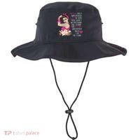 Fight Breast Cancer Quote Messy Bun Bucket Hat thumb 0