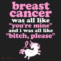 Funny Breast Cancer Survivor Bitch Please Unicorn Women's Sweatshirt thumb 2