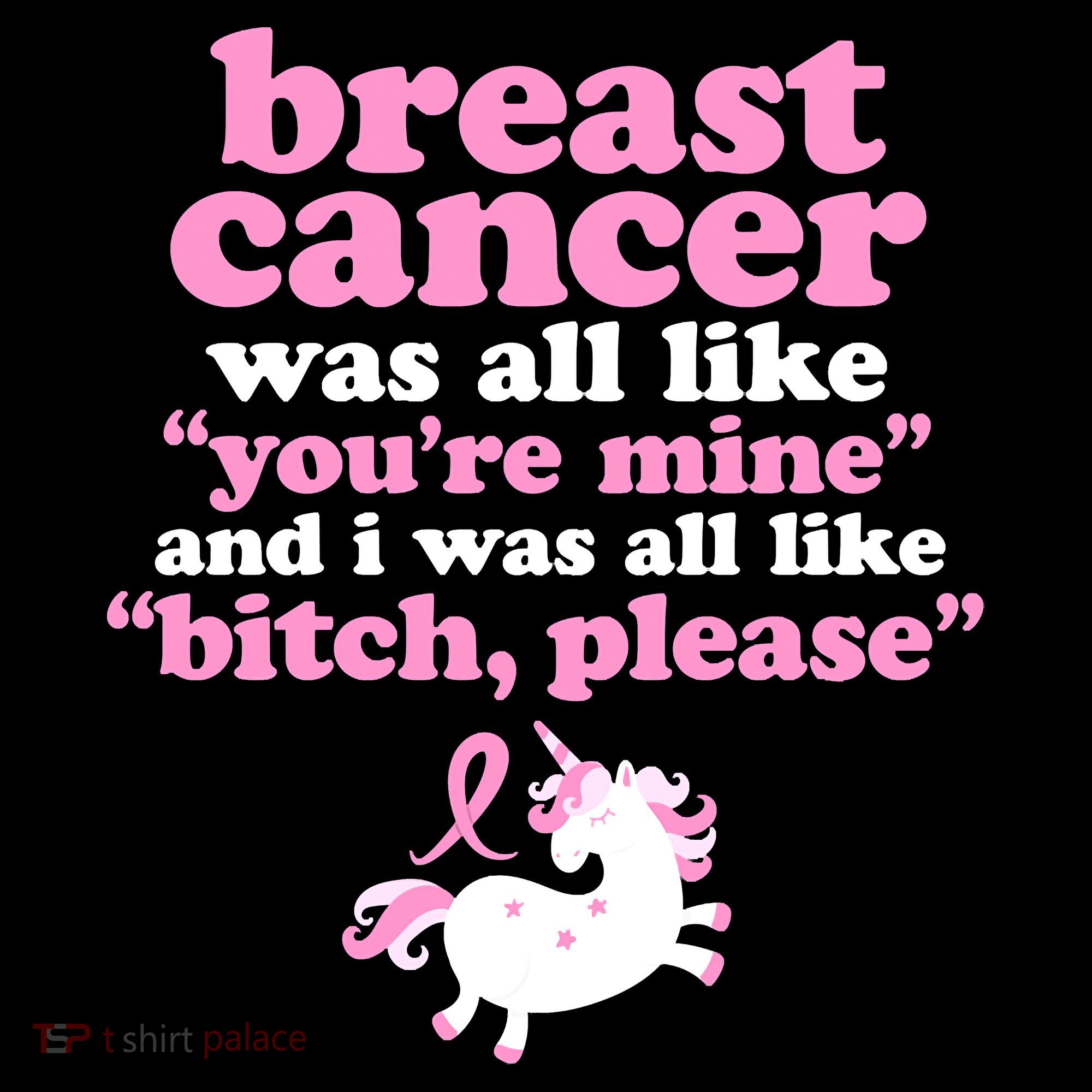 Funny Breast Cancer Survivor Bitch Please Unicorn Women's Hoodie