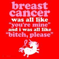 Funny Breast Cancer Survivor Bitch Please Unicorn Santa Hat thumb 1