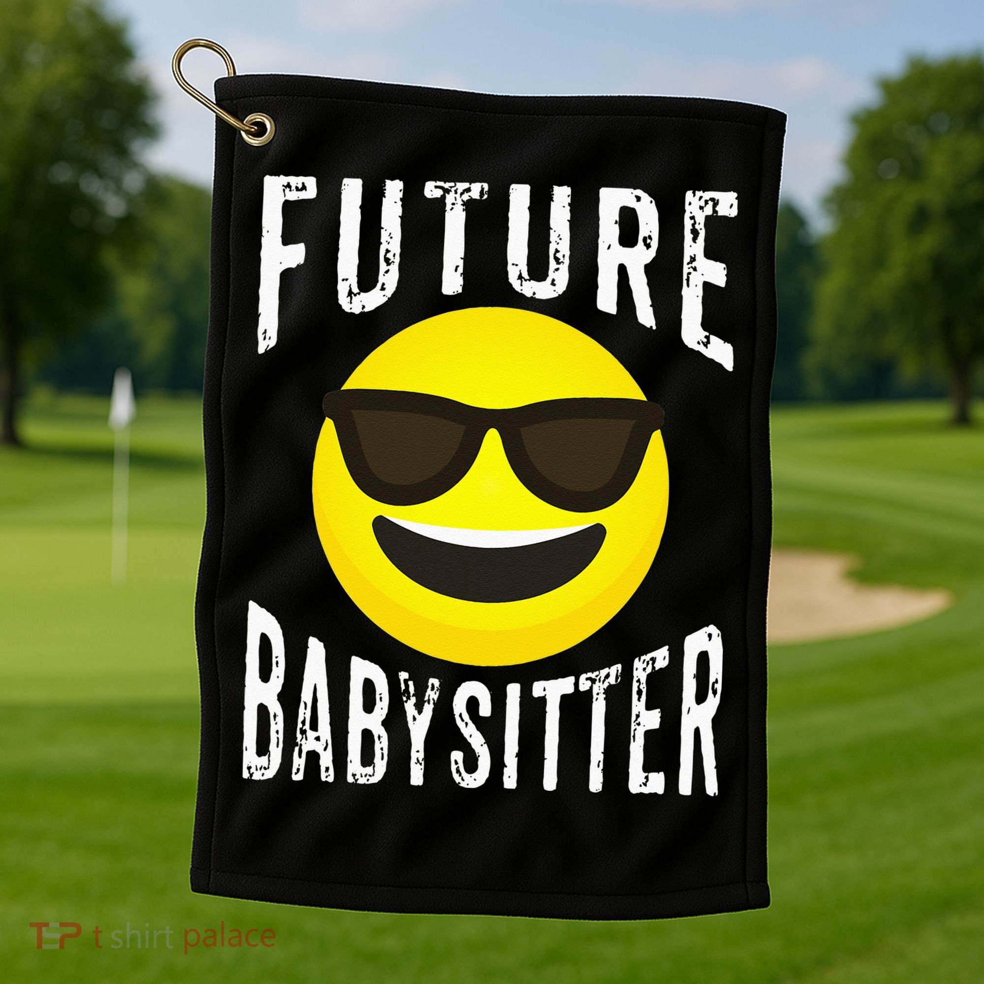 Future Babysitter Cool Future Babysitter Golf Towel
