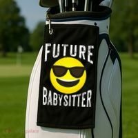 Future Babysitter Cool Future Babysitter Golf Towel thumb 2