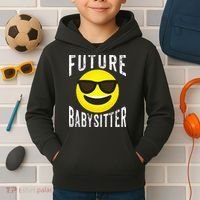 Future Babysitter Cool Future Babysitter Kids Hoodie thumb 2
