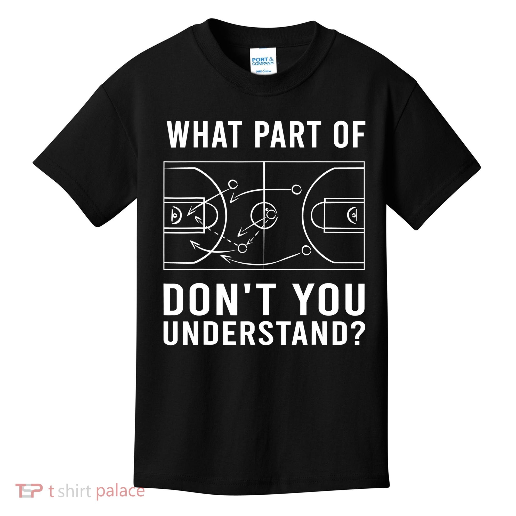 Funny Basketball Coach Gift For Men Women Tactic Diagram Board Gift Kids T-Shirt