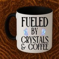 Fueled By Crystals & Coffee Coffee Mug thumb 2