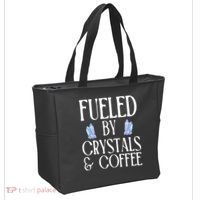 Fueled By Crystals & Coffee Tote Bag thumb 2