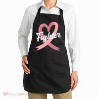 Fighter Breast Cancer Awareness Heart Apron thumb 2
