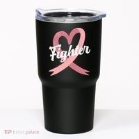 Fighter Breast Cancer Awareness Heart Tumbler thumb 0