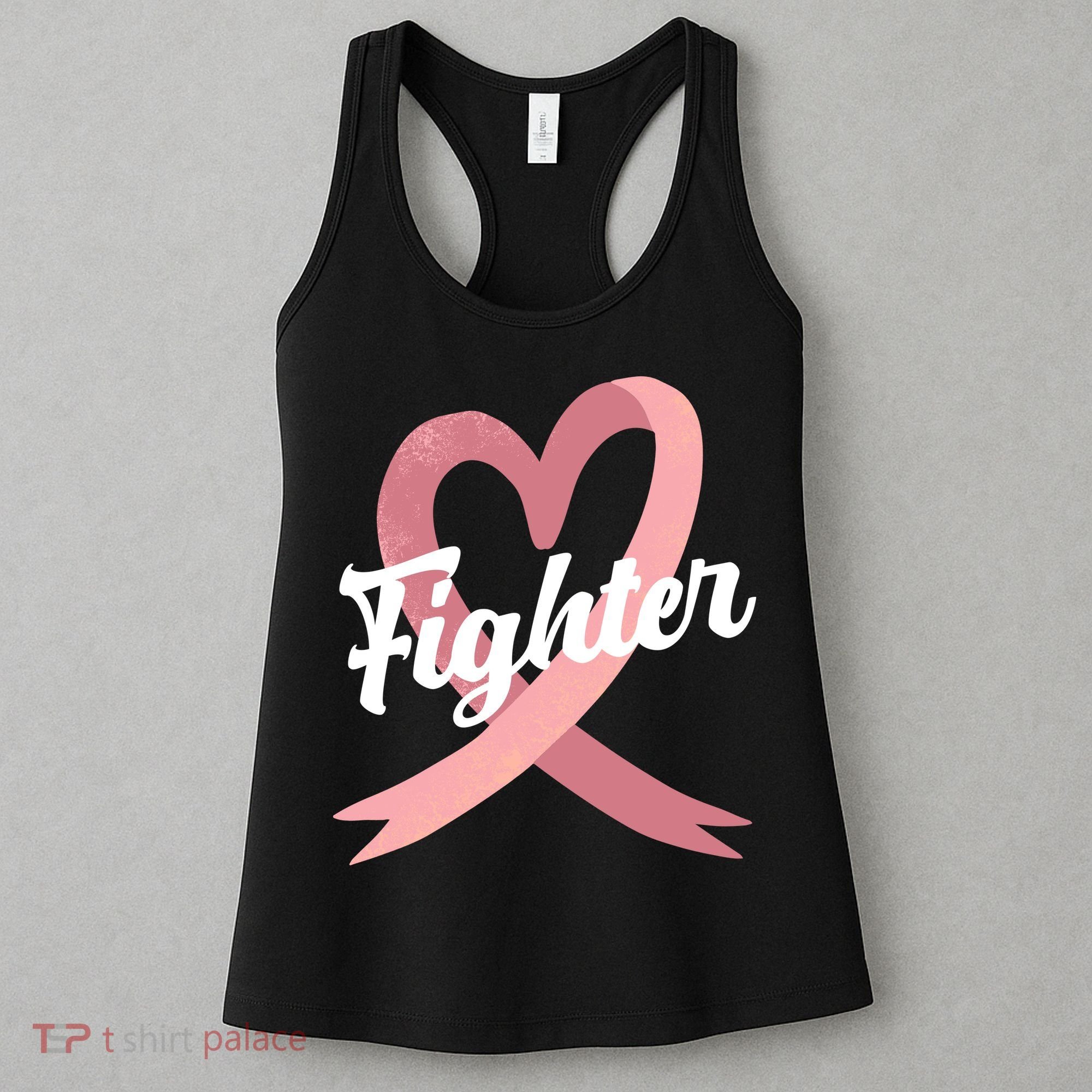 Fighter Breast Cancer Awareness Heart Women's Tank Top