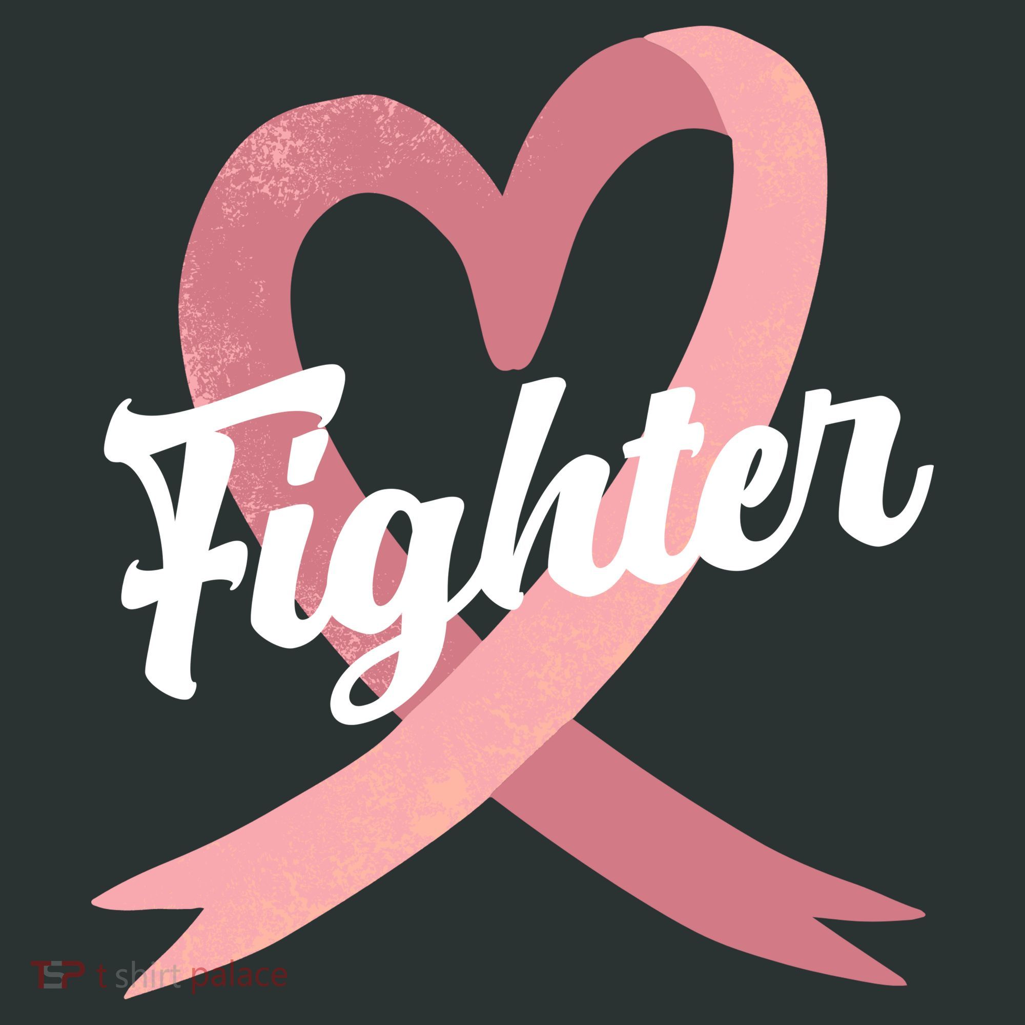 Fighter Breast Cancer Awareness Heart Tote Bag