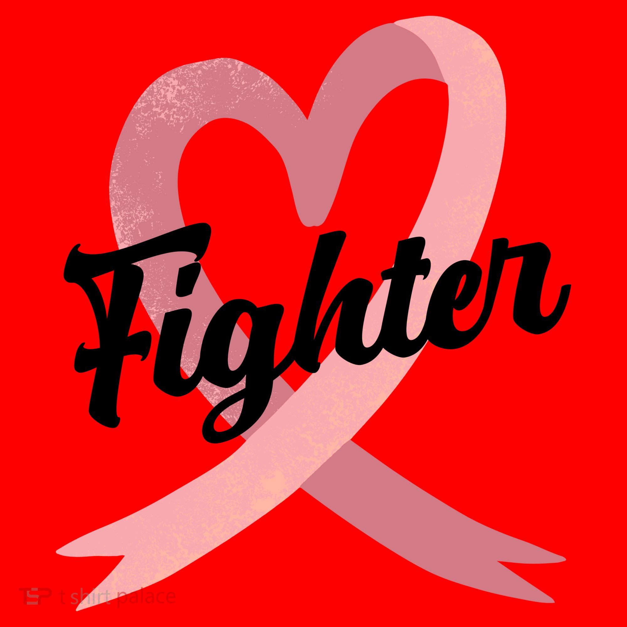 Fighter Breast Cancer Awareness Heart Santa Hat