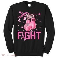 Fight Breast Cancer Awareness Boxing Gloves Warrior Sweatshirt thumb 0