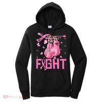 Fight Breast Cancer Awareness Boxing Gloves Warrior Women's Hoodie thumb 0
