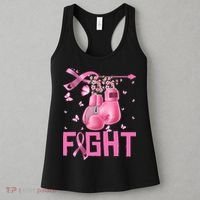 Fight Breast Cancer Awareness Boxing Gloves Warrior Women's Tank Top thumb 3