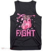Fight Breast Cancer Awareness Boxing Gloves Warrior Tank Top thumb 0
