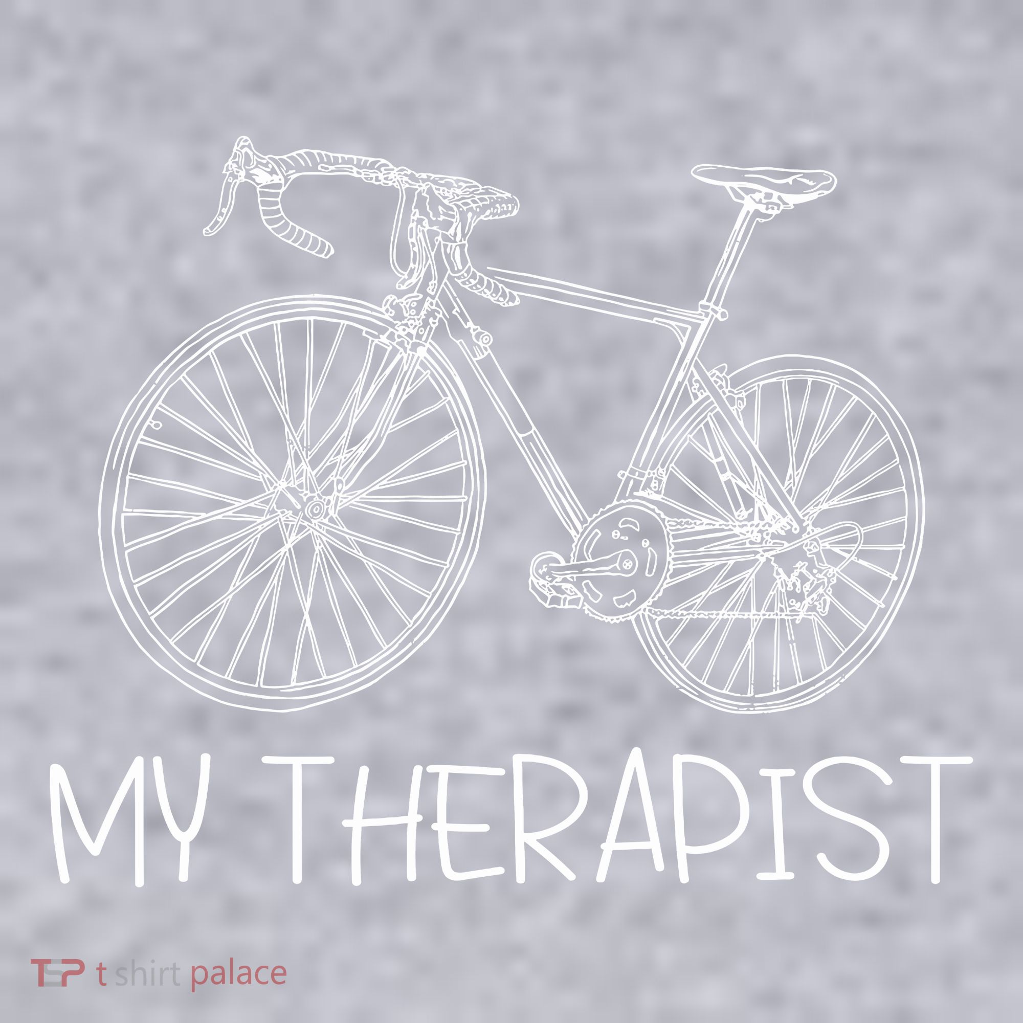 Funny Bicycle Cyclist Road Bike My Therapis Women's Sweatshirt