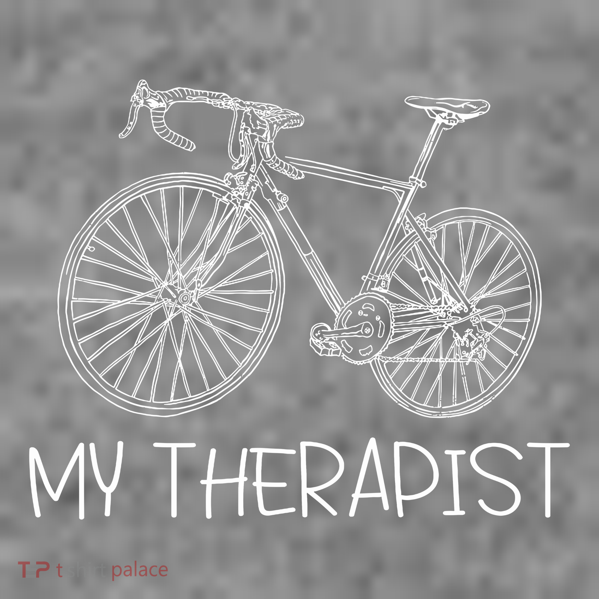 Funny Bicycle Cyclist Road Bike My Therapis Toddler Hoodie