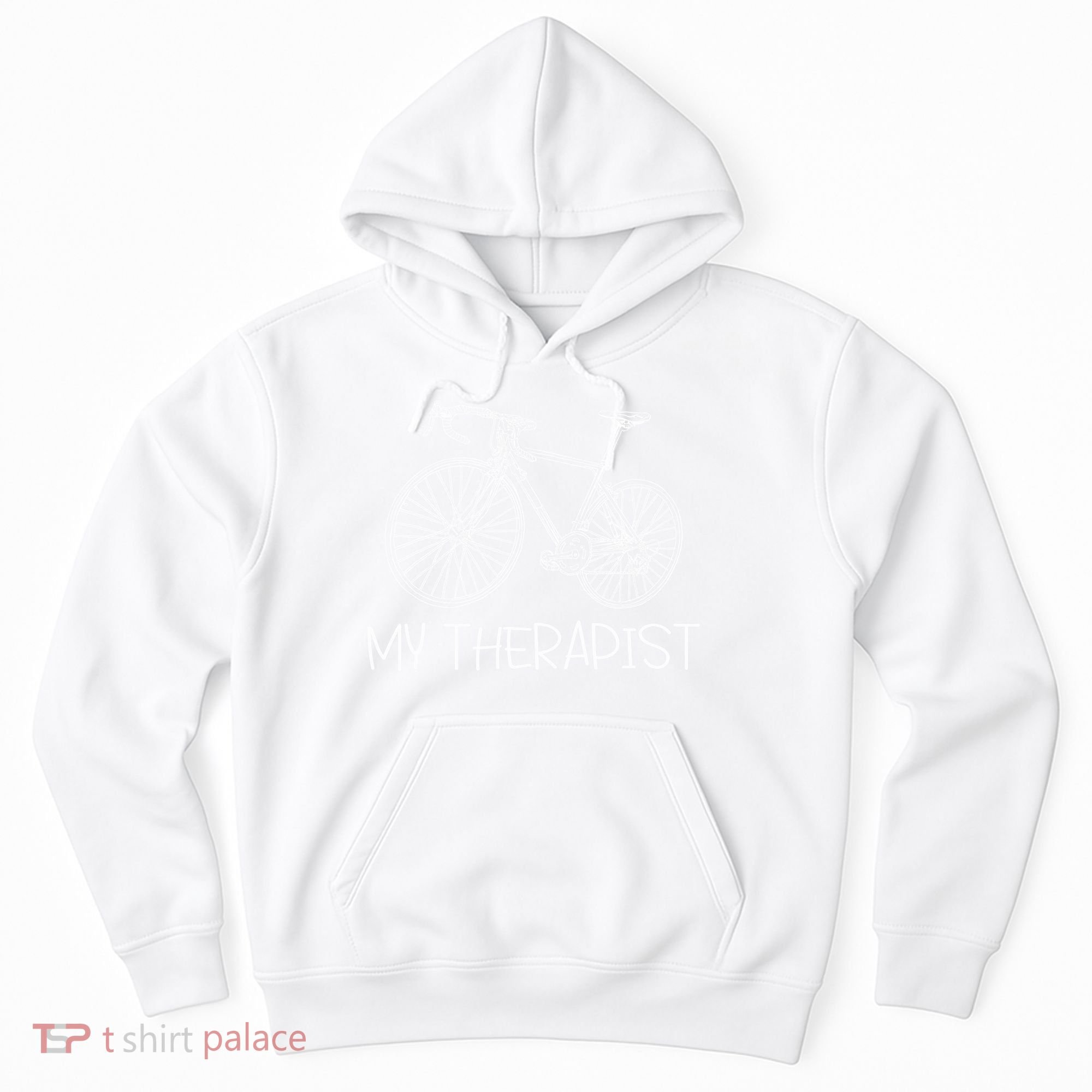Funny Bicycle Cyclist Road Bike My Therapis Hoodie