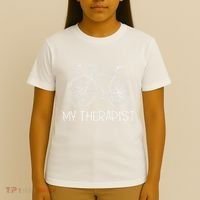 Funny Bicycle Cyclist Road Bike My Therapis T-Shirt thumb 4
