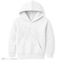 Funny Bicycle Cyclist Road Bike My Therapis Kids Hoodie thumb 0