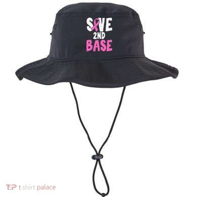 Funny Breast Cancer Awareness Month Save Second 2nd Base Bucket Hat