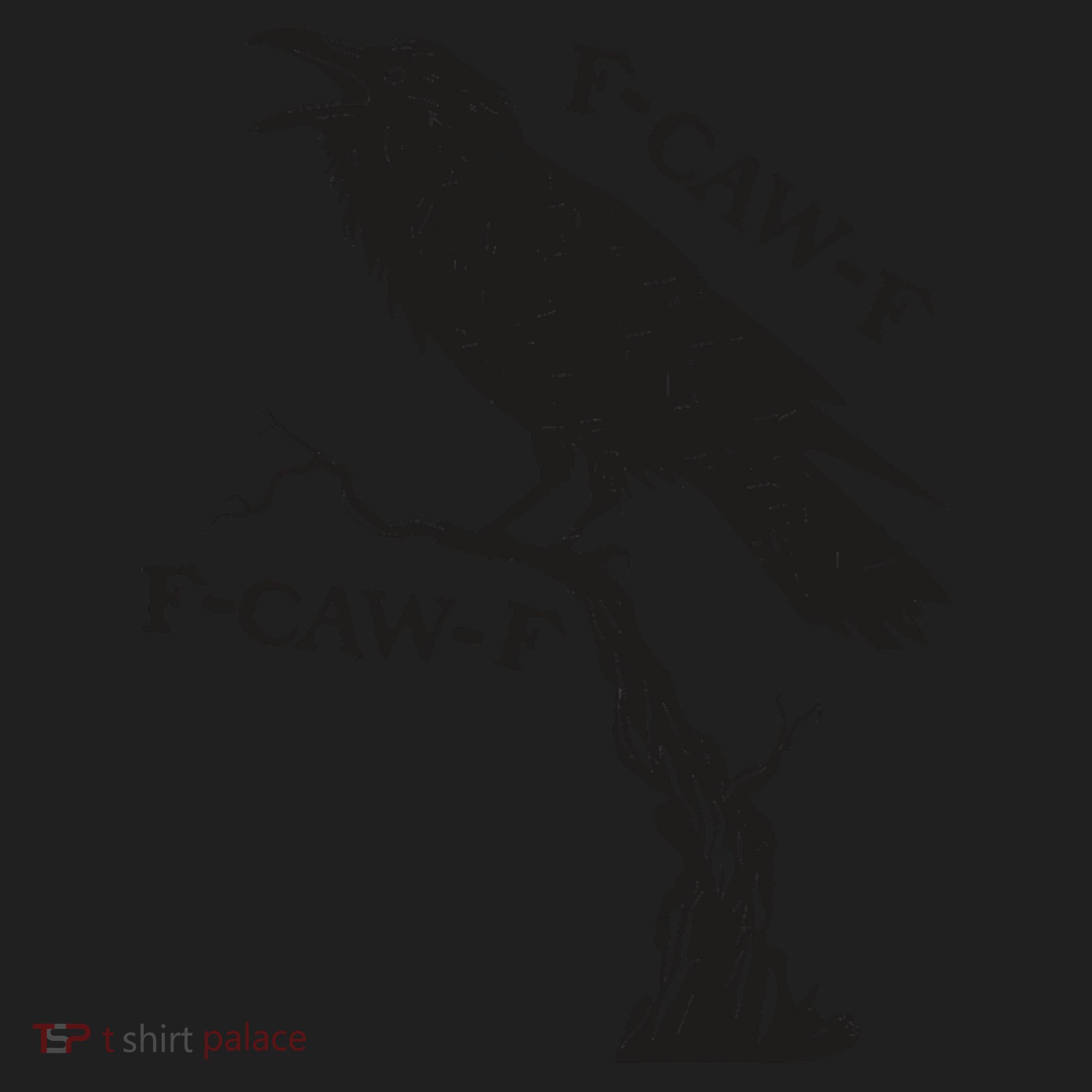 F-Caw-F Black Crow Pun Funny Bird Cawing Grunge Women's Sweatshirt