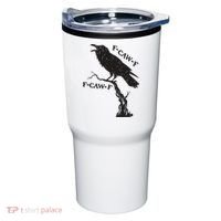 F-Caw-F Black Crow Pun Funny Bird Cawing Grunge Tumbler thumb 0