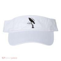 F-Caw-F Black Crow Pun Funny Bird Cawing Grunge Visor thumb 0