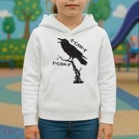 F-Caw-F Black Crow Pun Funny Bird Cawing Grunge Kids Hoodie thumb 3
