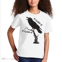 F-Caw-F Black Crow Pun Funny Bird Cawing Grunge Kids T-Shirt thumb 2