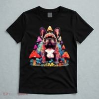 French Bulldog Colorful Pop Art Mushroom Dog Lover T-Shirt thumb 5