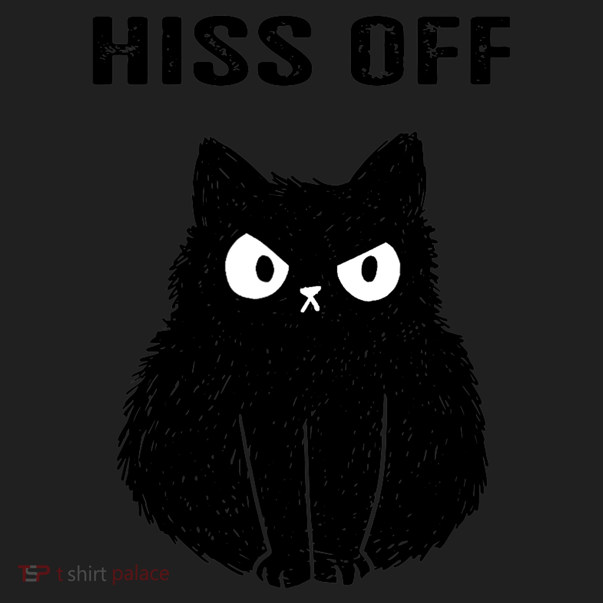Funny Black Cat Hiss Off Meow Cat Hat