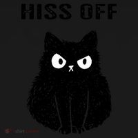 Funny Black Cat Hiss Off Meow Cat Toddler T-Shirt thumb 4