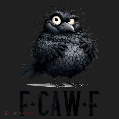 F-Caw-F Black Crow Black Bird Funny Crow F-Caw-F Premium Modern Backpack