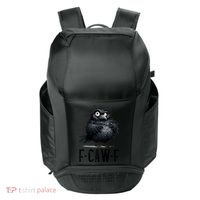F-Caw-F Black Crow Black Bird Funny Crow F-Caw-F Premium Sport-Tek Club Rec Backpack thumb 0