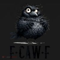 F-Caw-F Black Crow Black Bird Funny Crow F-Caw-F Premium Toddler Hoodie thumb 2