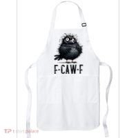 F-Caw-F Black Crow Black Bird Funny Crow F-Caw-F Premium Apron thumb 0