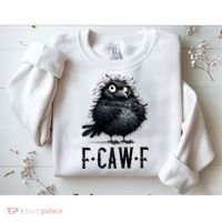 F-Caw-F Black Crow Black Bird Funny Crow F-Caw-F Premium Sweatshirt thumb 2