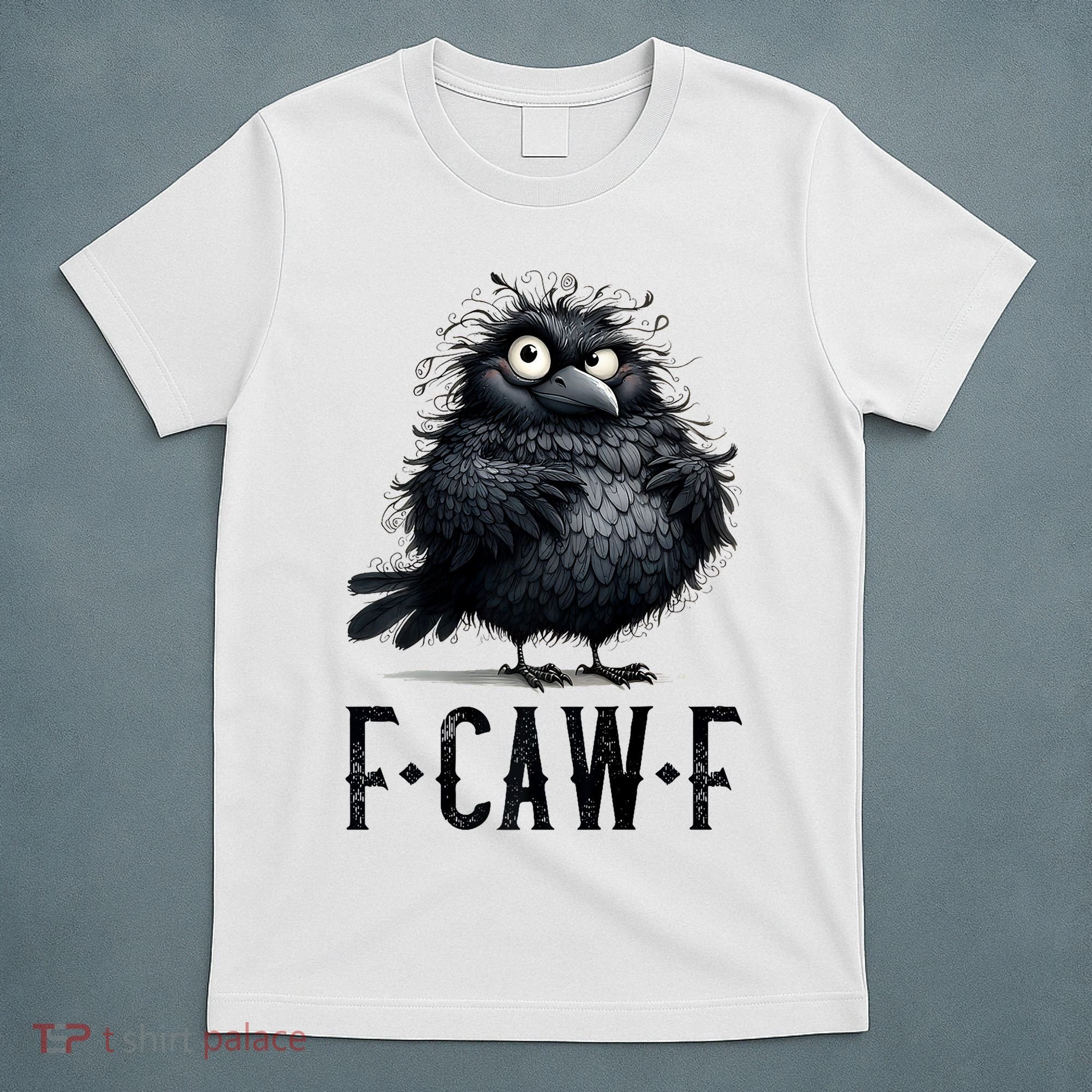 F-Caw-F Black Crow Black Bird Funny Crow F-Caw-F Premium T-Shirt