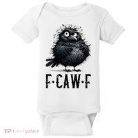 F-Caw-F Black Crow Black Bird Funny Crow F-Caw-F Premium Baby Bodysuit thumb 0