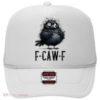 F-Caw-F Black Crow Black Bird Funny Crow F-Caw-F Premium Hat thumb 0