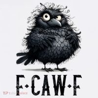 F-Caw-F Black Crow Black Bird Funny Crow F-Caw-F Premium Visor thumb 3