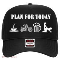 Funny Biker Chopper Motorcycle Plan For Day Gift Hat thumb 0