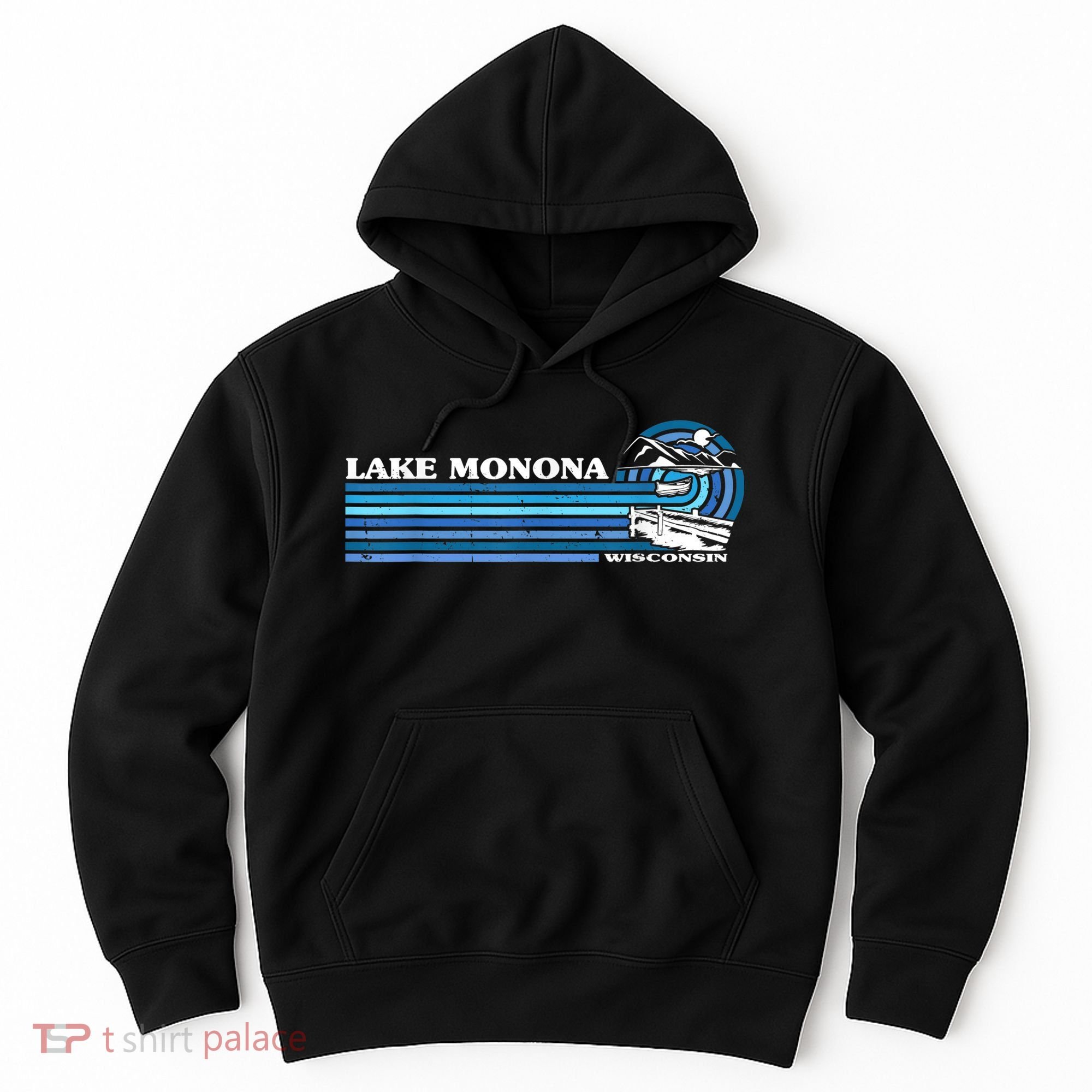 Fishing Boating Camping Lake Vacation Lake Monona Hoodie