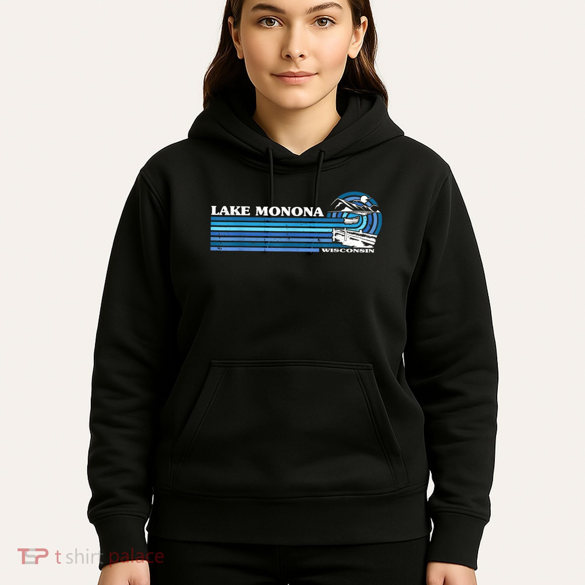 Fishing Boating Camping Lake Vacation Lake Monona Hoodie